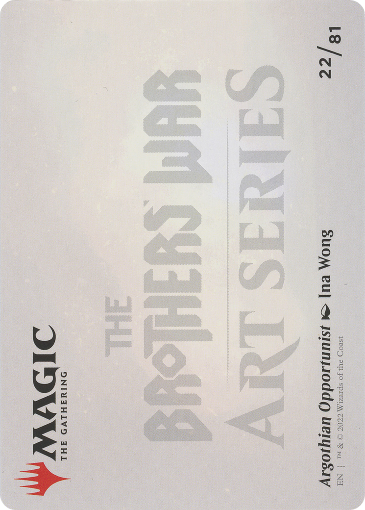 Argothian Opportunist // Argothian Opportunist (ABRO-022) - The Brothers' War Art Series (Borderless) Foil