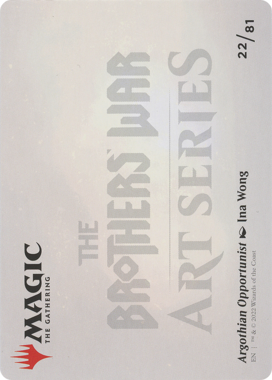 Argothian Opportunist // Argothian Opportunist (ABRO-022) - The Brothers' War Art Series (Borderless) Foil