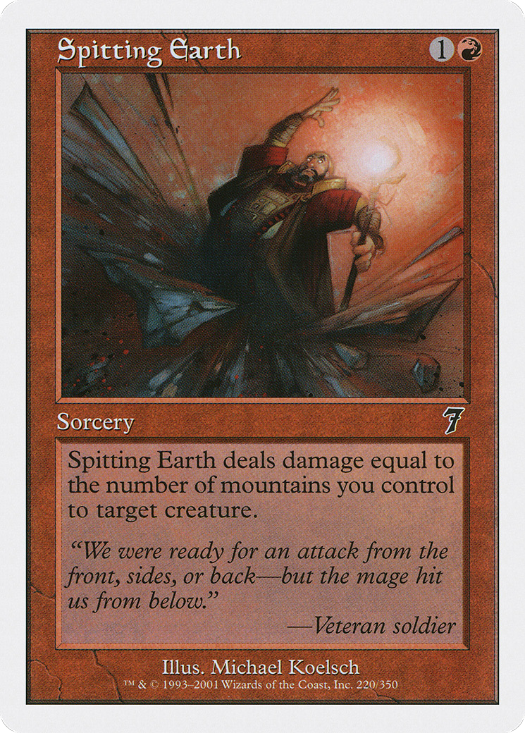 Spitting Earth (7ED-220) - Seventh Edition
