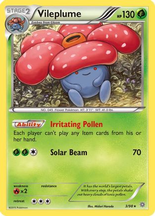 Vileplume 003/98  XY  Ancient Origins - Rare
