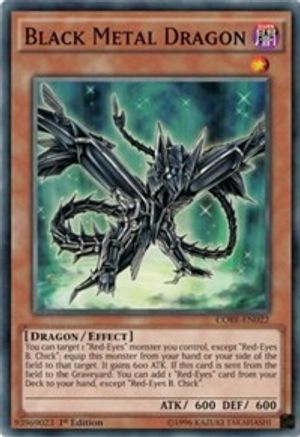 Black Metal Dragon (CORE-EN022) - Clash of Rebellions 1st Edition