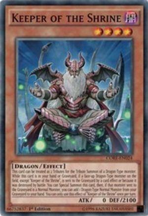 Keeper of the Shrine (CORE-EN024) - Clash of Rebellions 1st Edition