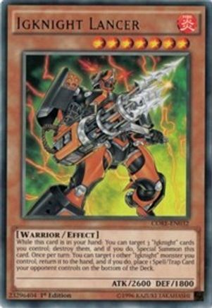 Igknight Lancer (CORE-EN032) - Clash of Rebellions 1st Edition