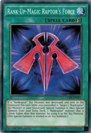 Rank-Up-Magic Raptor's Force (CORE-EN057) - Clash of Rebellions Unlimited