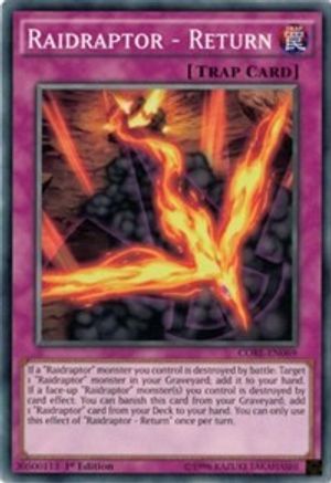 Raidraptor - Return (CORE-EN069) - Clash of Rebellions 1st Edition