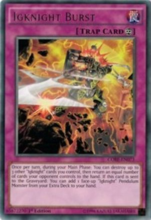 Igknight Burst (CORE-EN073) - Clash of Rebellions 1st Edition