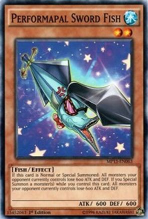 Performapal Sword Fish (MP15-EN063) - 2015 Mega-Tins Mega Pack 1st Edition