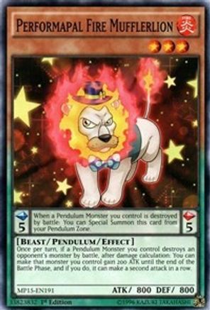 Performapal Fire Mufflerlion (MP15-EN191) - 2015 Mega-Tins Mega Pack 1st Edition