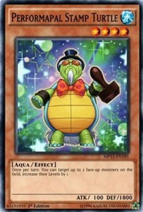 Performapal Stamp Turtle (MP15-EN195) - 2015 Mega-Tins Mega Pack 1st Edition