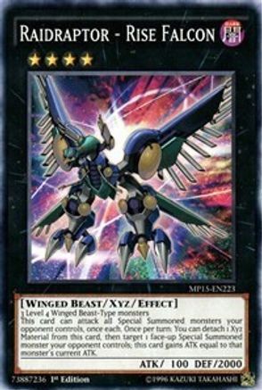 Raidraptor - Rise Falcon (MP15-EN223) - 2015 Mega-Tins Mega Pack 1st Edition