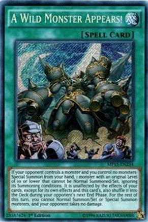 A Wild Monster Appears! (MP15-EN234) - 2015 Mega-Tins Mega Pack 1st Edition