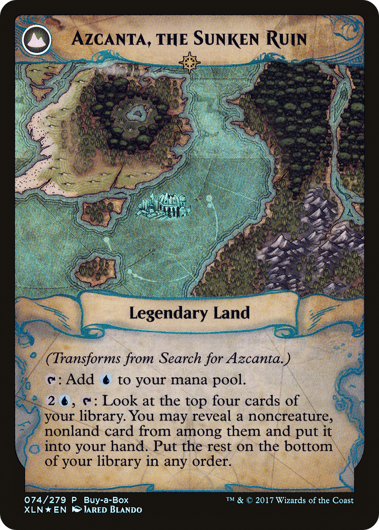 Search for Azcanta // Azcanta, the Sunken Ruin (BABP-074) - XLN Treasure Chest: (compasslanddfc) Foil