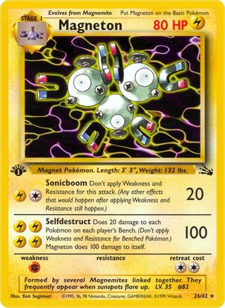 Magneton (26) 026/62  - Unlimited Fossil - Rare