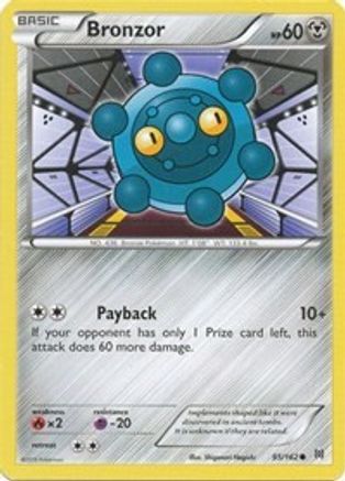Bronzor 095  XY  BREAKthrough - Common