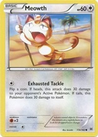 Meowth 114/162  XY  BREAKthrough - Common
