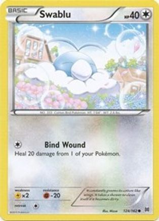 Swablu 124/162  - Reverse Holofoil XY  BREAKthrough - Common