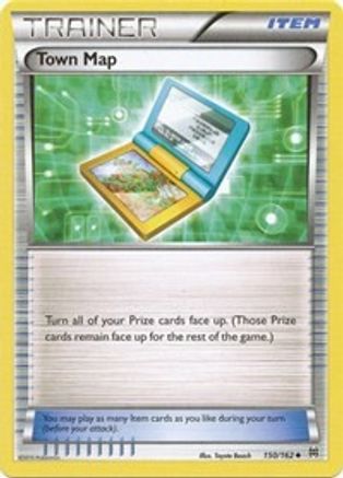 Town Map 150/162  XY  BREAKthrough - Uncommon