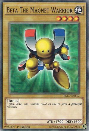Beta The Magnet Warrior (YGLD-ENB12) - King of Games: Yugi's Legendary Decks 1st Edition