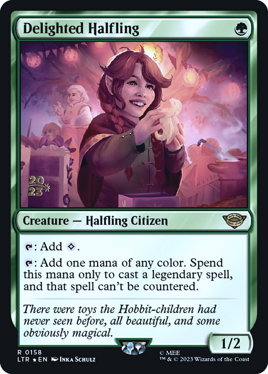 Delighted Halfling (PRE-158S) - Tales of Middle-earth Promos Foil