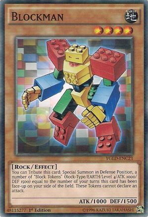 Blockman (YGLD-ENC21) - King of Games: Yugi's Legendary Decks Unlimited