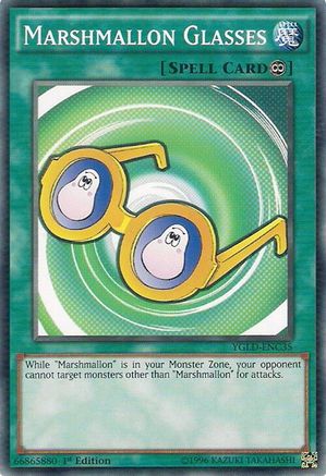 Marshmallon Glasses (YGLD-ENC35) - King of Games: Yugi's Legendary Decks Unlimited