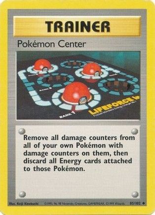 Pokemon Center 085/102  Base Set - Uncommon