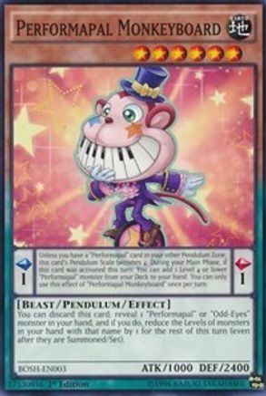 Performapal Monkeyboard (BOSH-EN003) - Breakers of Shadow 1st Edition