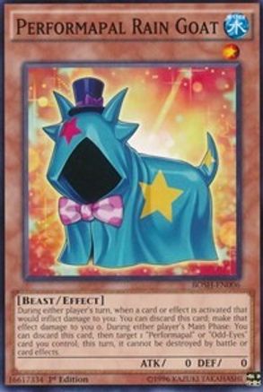 Performapal Rain Goat (BOSH-EN006) - Breakers of Shadow 1st Edition
