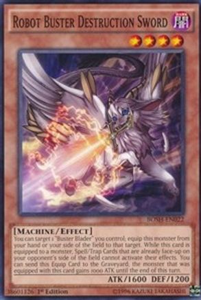 Robot Buster Destruction Sword (BOSH-EN022) - Breakers of Shadow 1st Edition