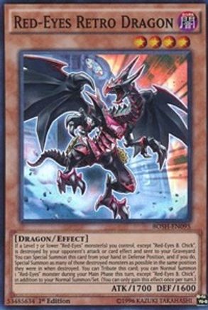 Red-Eyes Retro Dragon (BOSH-EN095) - Breakers of Shadow 1st Edition