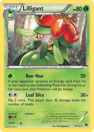 Lilligant 008/122  - Reverse Holofoil XY  BREAKpoint - Rare