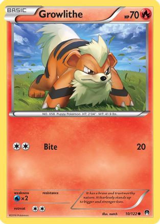 Growlithe 010/122  XY  BREAKpoint - Common