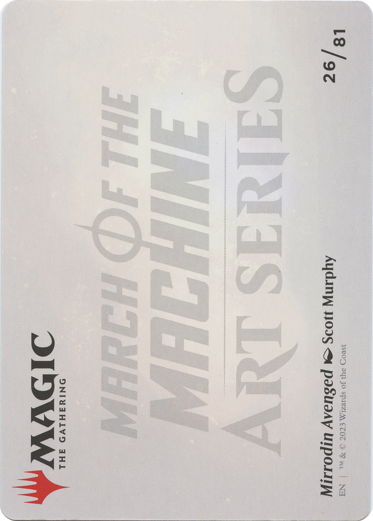 Mirrodin Avenged // Mirrodin Avenged (AMOM-026) - March of the Machine Art Series (Borderless) Foil
