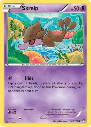Skrelp 063/122  - Reverse Holofoil XY  BREAKpoint - Common