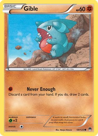 Gible 068/122  XY  BREAKpoint - Common