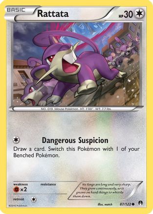 Rattata 087/122  XY  BREAKpoint - Common