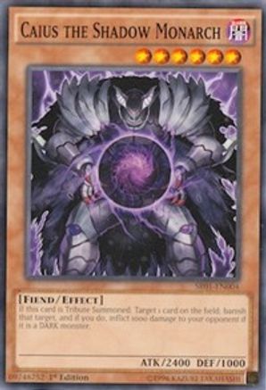 Caius the Shadow Monarch (SR01-EN004) - Structure Deck: Emperor of Darkness 1st Edition