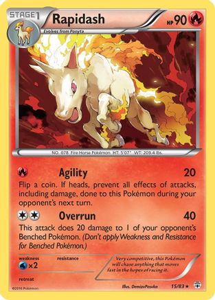 Rapidash 015/83  Generations - Rare