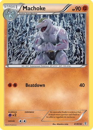 Machoke 041/83  - Reverse Holofoil Generations - Uncommon