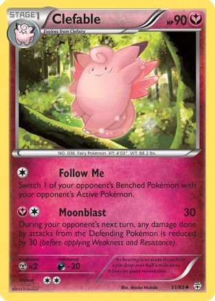 Clefable 051/83  Generations - Uncommon