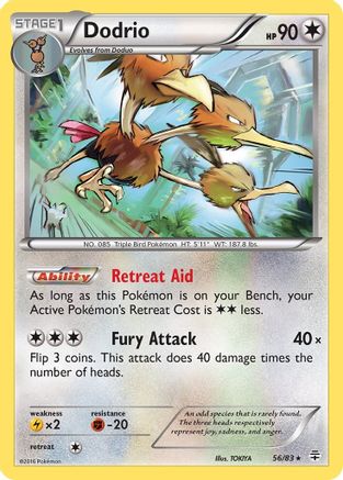 Dodrio 056/83  - Reverse Holofoil Generations - Rare