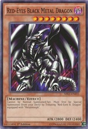 Red-Eyes Black Metal Dragon (MIL1-EN035) - Millennium Pack 1st Edition