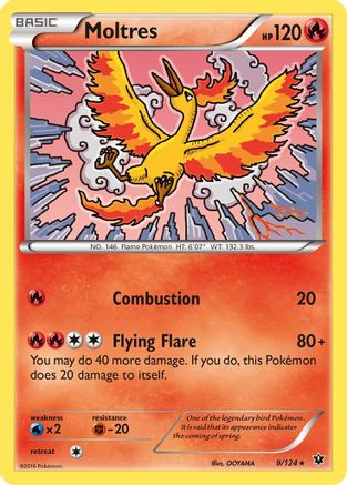Moltres 009/124  XY  Fates Collide - Rare