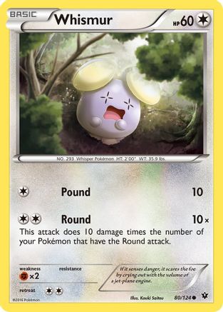 Whismur 080/124  XY  Fates Collide - Common