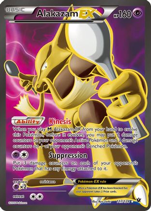 Alakazam EX (Full Art) 117/124  - Holofoil XY  Fates Collide - Ultra Rare