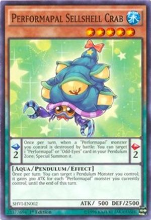 Performapal Sellshell Crab (SHVI-EN002) - Shining Victories 1st Edition