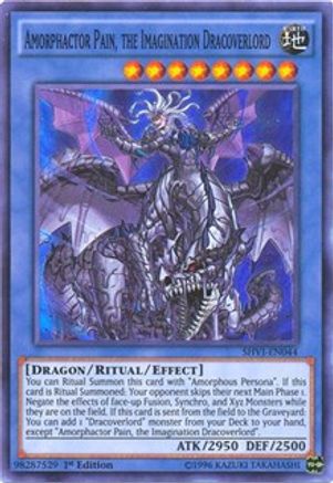 Amorphactor Pain, the Imagination Dracoverlord (SHVI-EN044) - Shining Victories 1st Edition