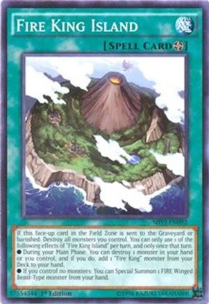 Fire King Island (SHVI-EN092) - Shining Victories 1st Edition