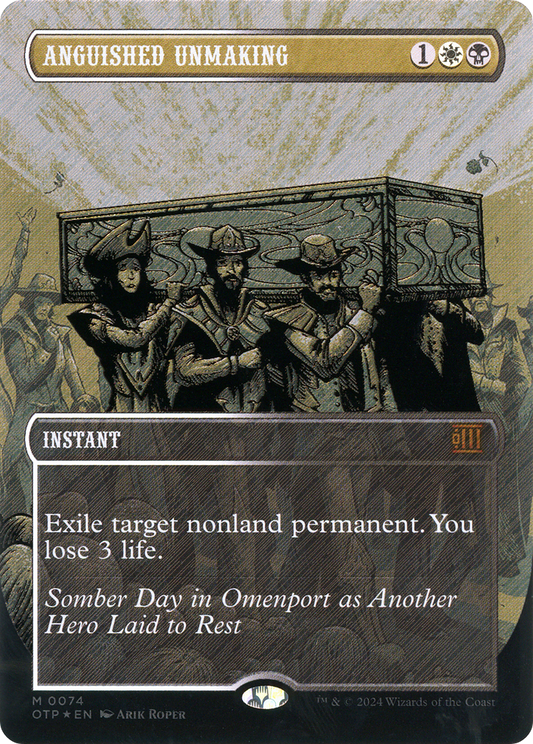 Anguished Unmaking (OTP-074) - Breaking News: (Extended Art) (Borderless) Foil