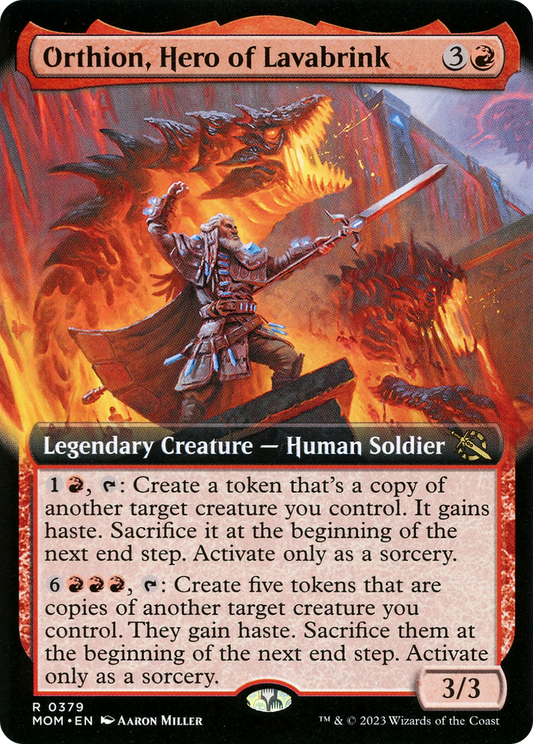 Orthion, Hero of Lavabrink (MOM-379) - March of the Machine: (Extended Art)